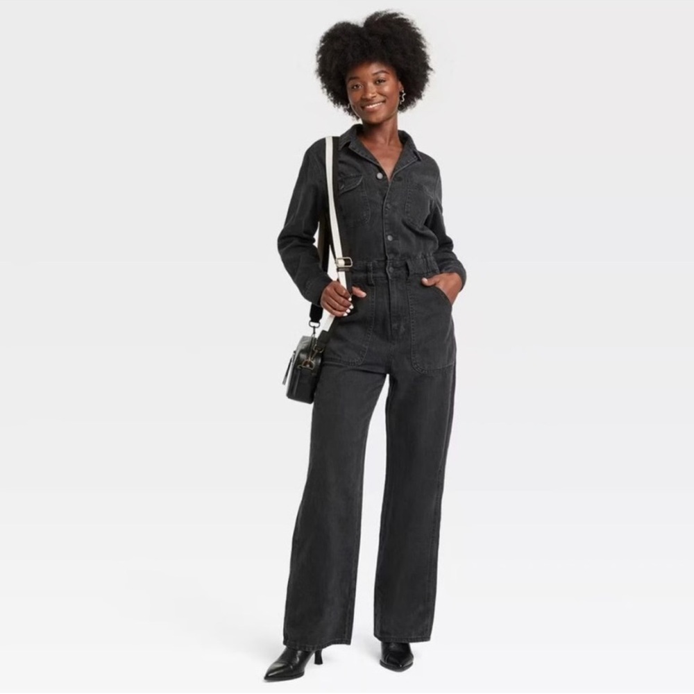 Black Denim Jumpsuit universal threads nwt wild